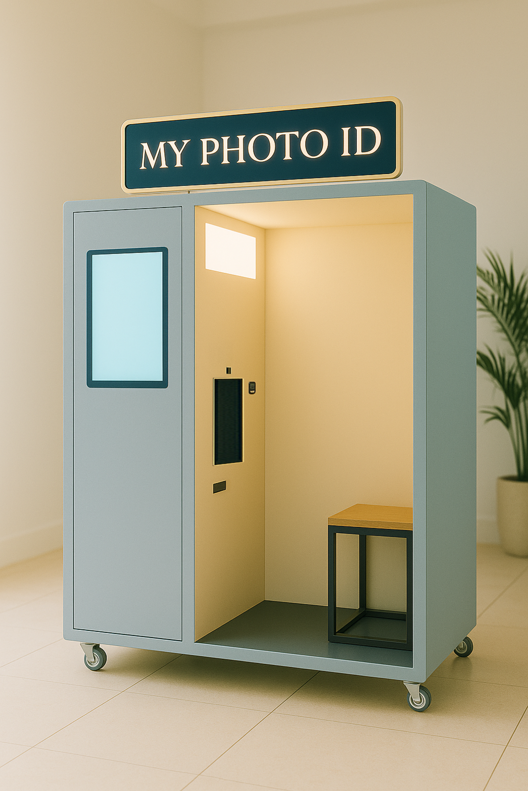 Foto do Sobre de Cabine de Fotos Automática para Diversão e Documentos – My Photo ID Brasil.